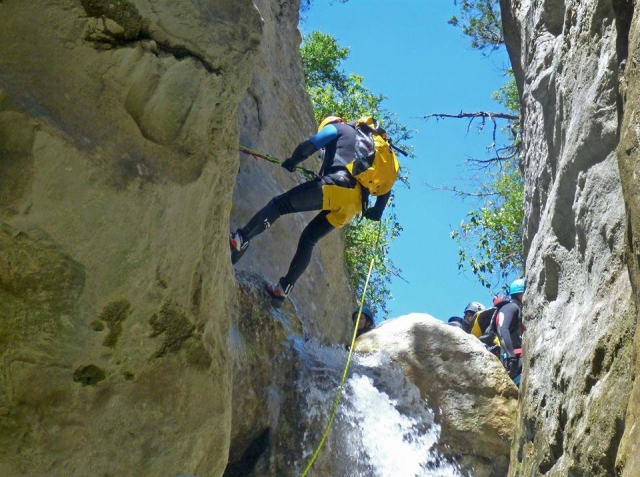 Rappelando hasta abajo
